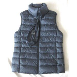 New Uni Qlo Down Puffer Vest Women Streetwear Minimalist Preppy Vest Sz S (WJ83)